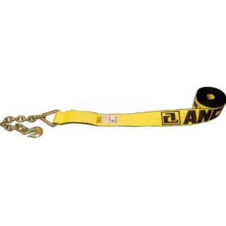 ANCRA INTERNATIONAL Ancra® 41660-14-30 3" x 30' Winch Strap with 43366-14 Chain Anchor 41660-14-30